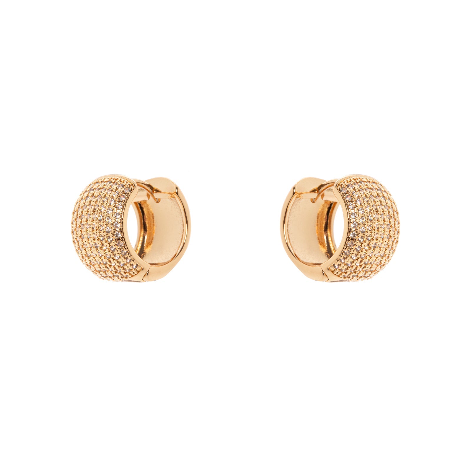 Orecchini mini cerchio largo Ginevra - Oro - Sodini Bijoux