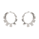 Domus Spiral Hoop Earrings - Silver - Sodini Bijoux