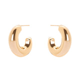 Domus Wide Hoop Earrings - Gold - Sodini Bijoux