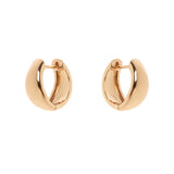 Small Domus rounded hoop earrings - Gold - Sodini Bijoux