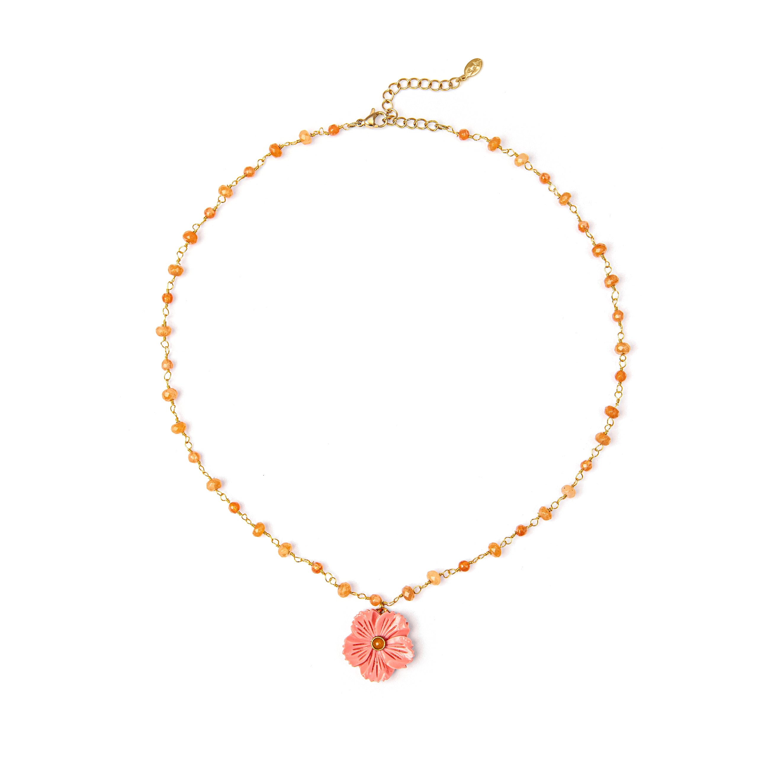 Girocollo con fiore pendente Rio - Rosa - Sodini Bijoux