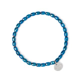 Bracciale elastico piccoli semi Crypto - Blu - Sodini Bijoux