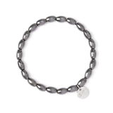 Bracciale elastico con semi Crypto - Grigio - Sodini Bijoux