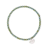 Bracciale elastico con piccole boule Crypto - Verde - Sodini Bijoux