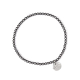 Bracciale elastico con piccole boule Crypto - Grigio - Sodini Bijoux