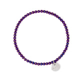 Bracciale elastico con piccole boule Crypto - Viola - Sodini Bijoux