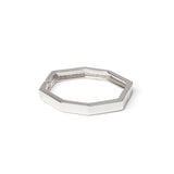 Domus Octagonal Bangle Bracelet - Silver - Sodini Bijoux