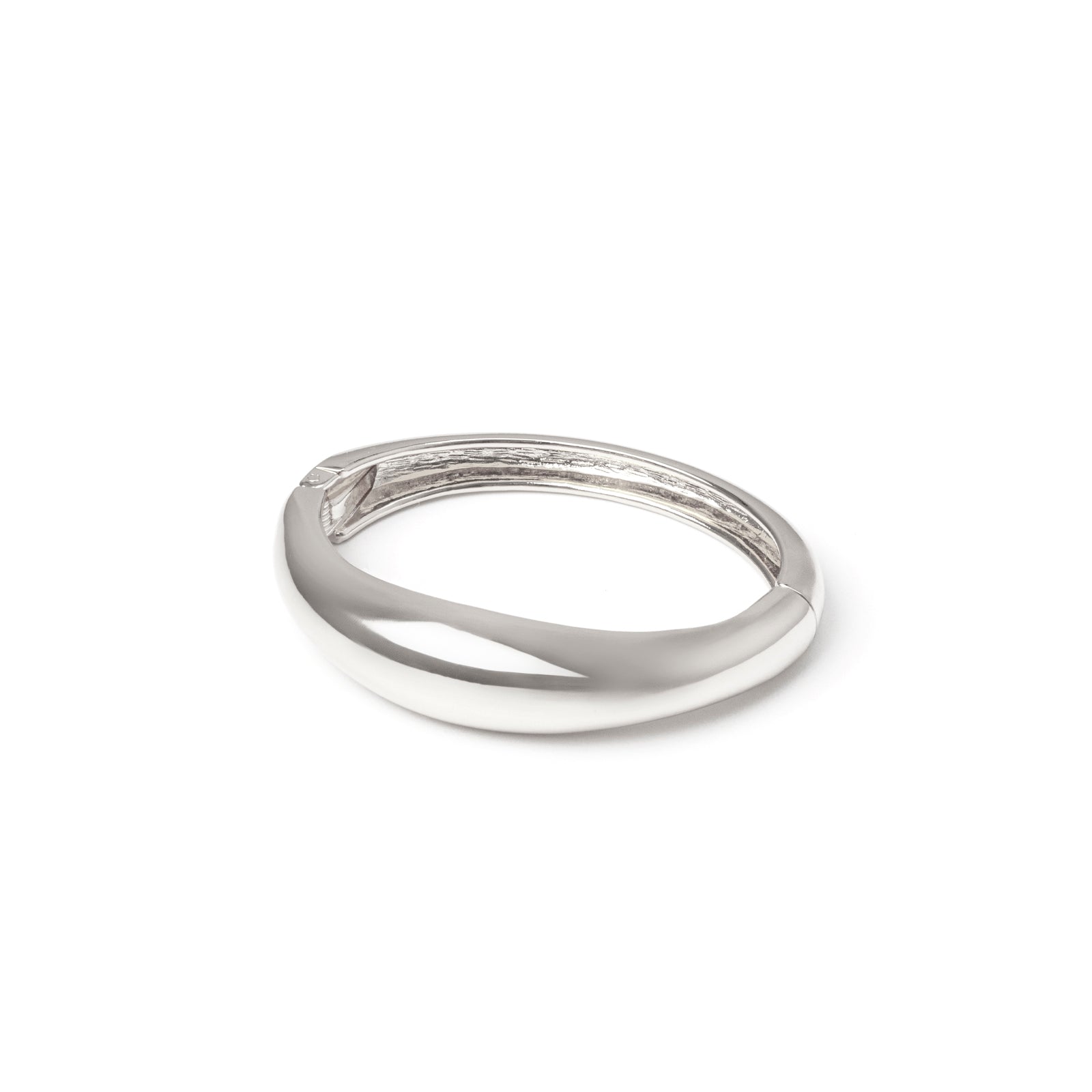 Domus Flared Bangle Bracelet - Silver - Sodini Bijoux