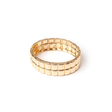 Domus Geometric Bangle Bracelet - Gold - Sodini Bijoux