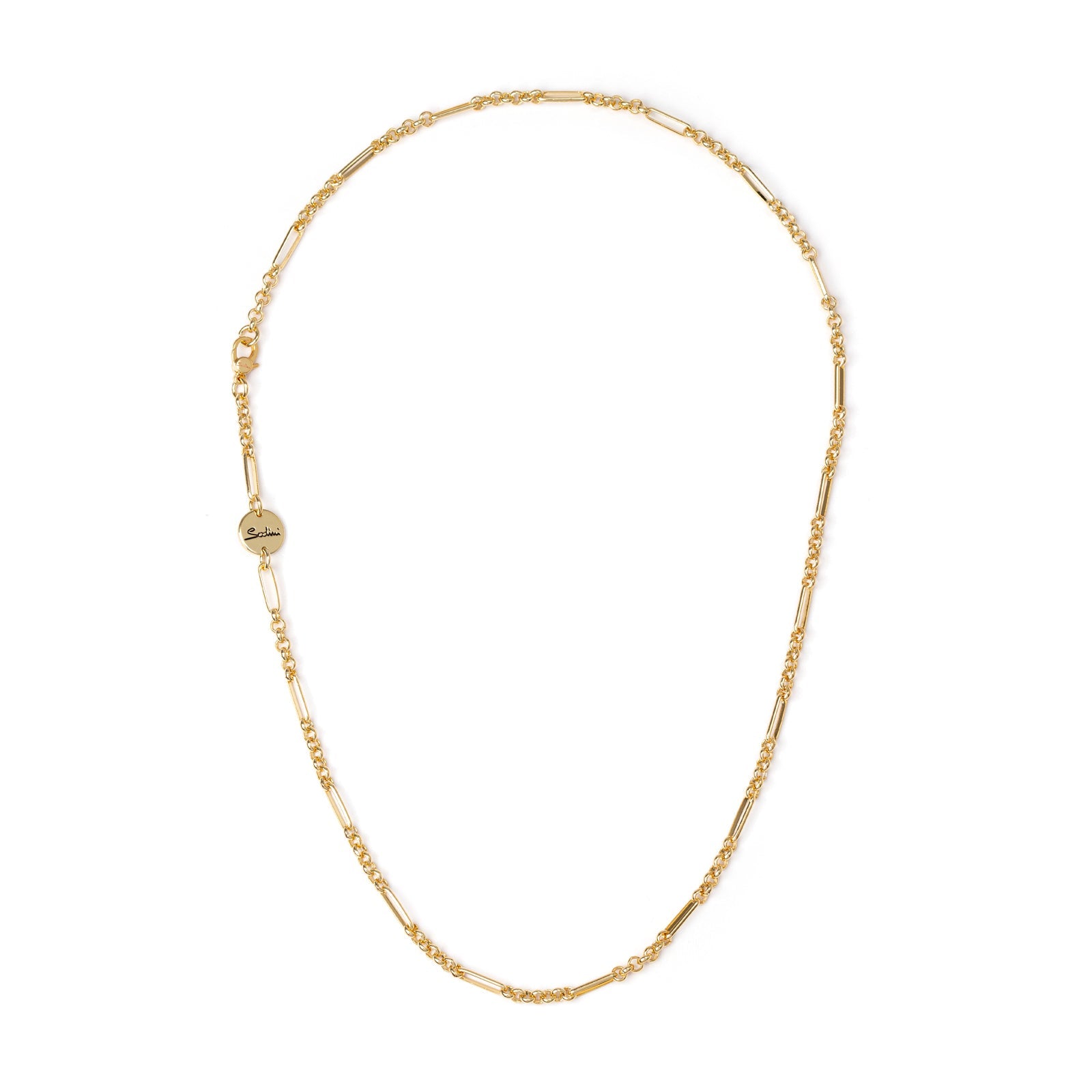 Collana a maglie alternate Cara - Oro - Sodini Bijoux