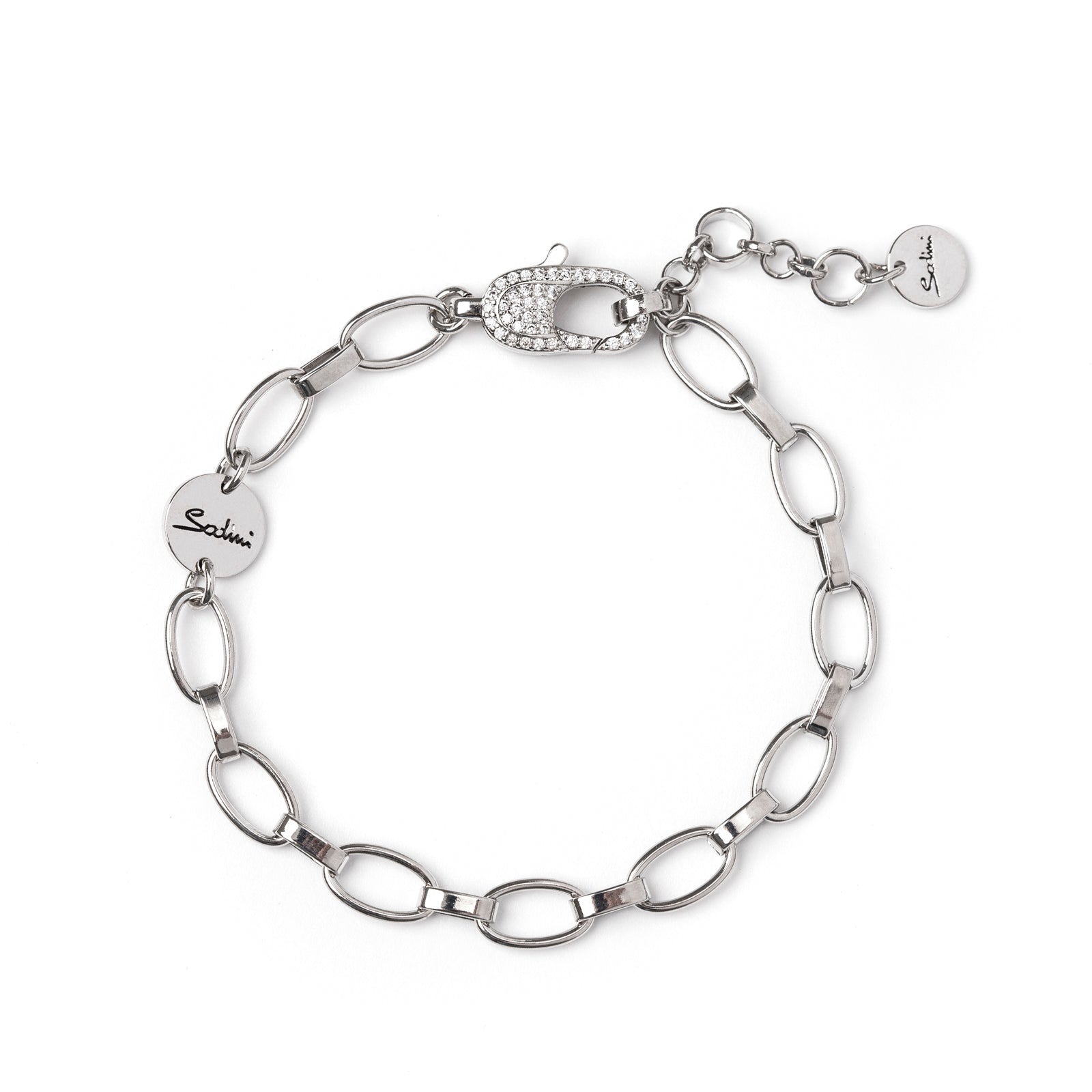 Bracciale a maglie ovali Cara - Argento - Sodini Bijoux