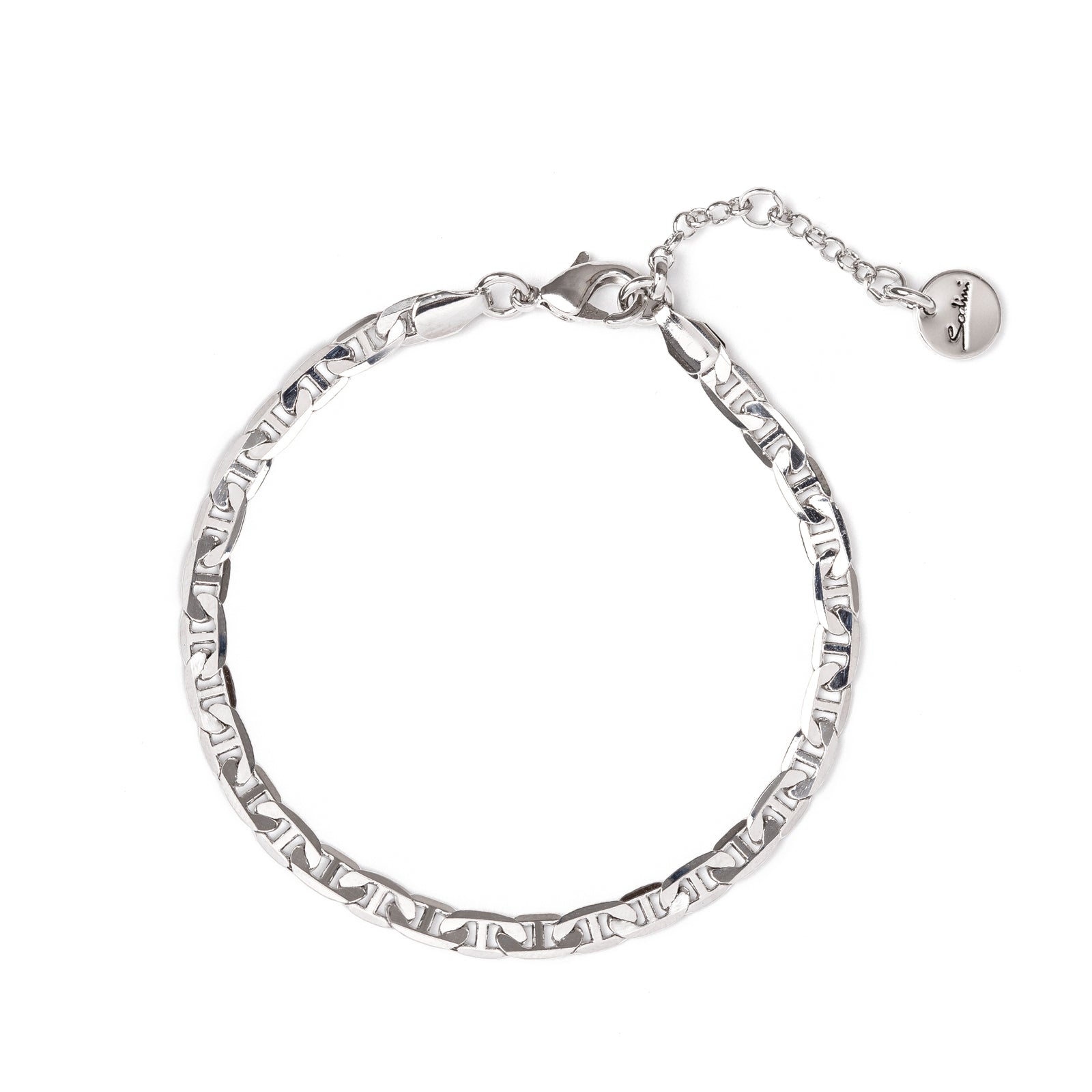 Bracciale a maglie marinare piatte Cara - Argento - Sodini Bijoux