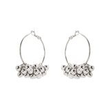 Domus Circle and Cluster Earrings - Silver - Sodini Bijoux