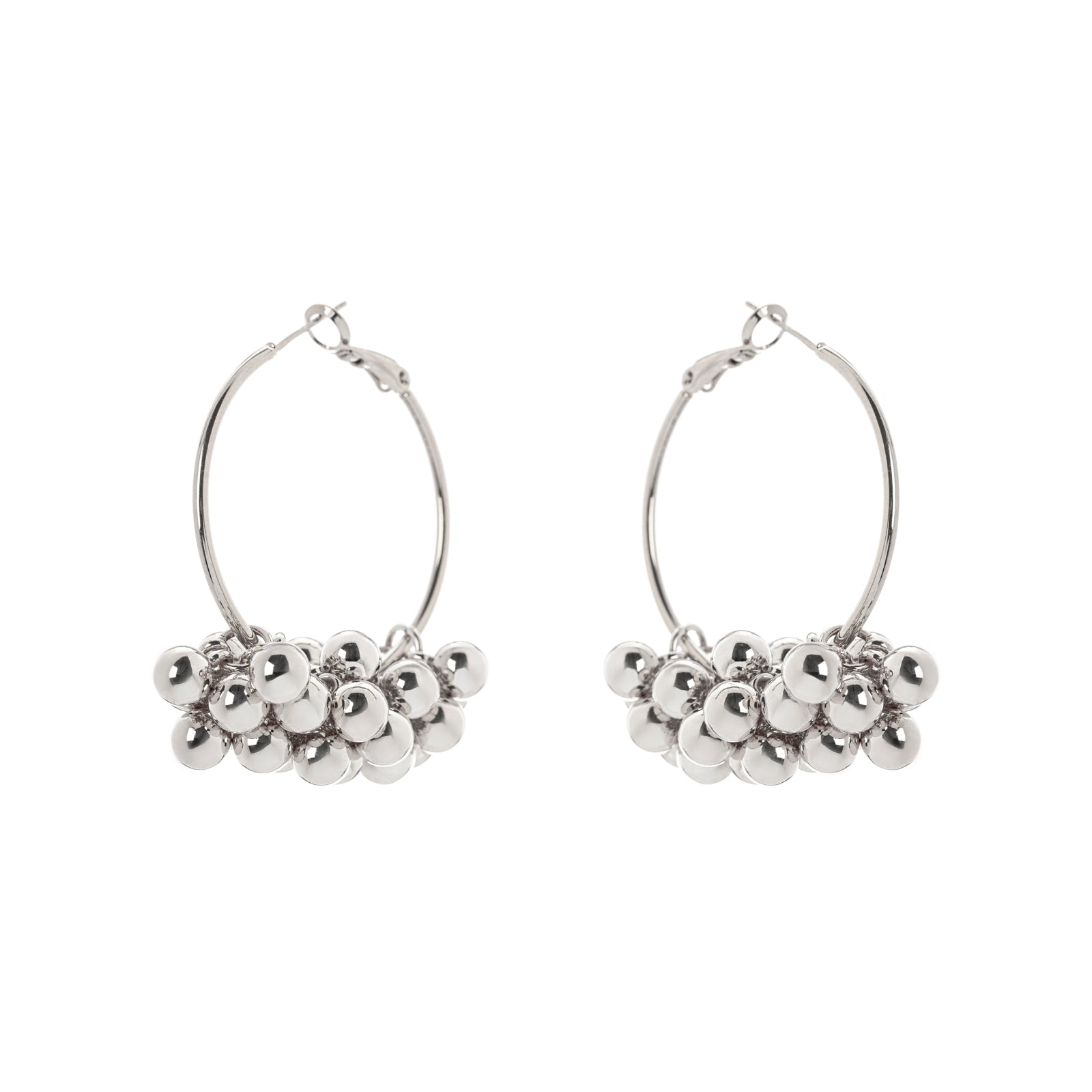 Domus Circle and Cluster Earrings - Silver - Sodini Bijoux