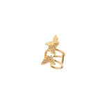 Three little butterflies earrings Rania - Gold - Sodini Bijoux