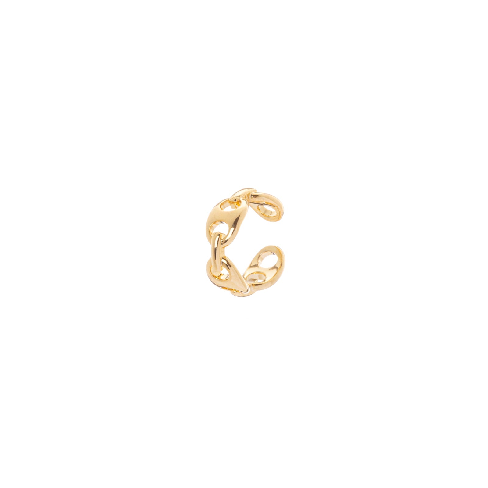 Orecchino Ear cuff mini cerchio maglie marinare Rania - Oro - Sodini Bijoux