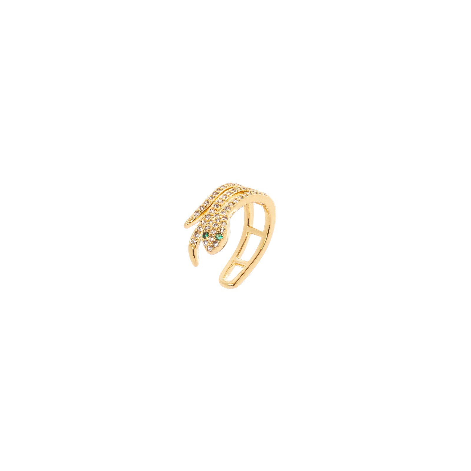 Small snake hoop earrings  Rania - Gold - Sodini Bijoux