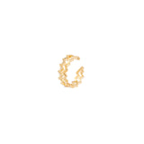 Two scale lines hoop earrings Rania - Gold - Sodini Bijoux