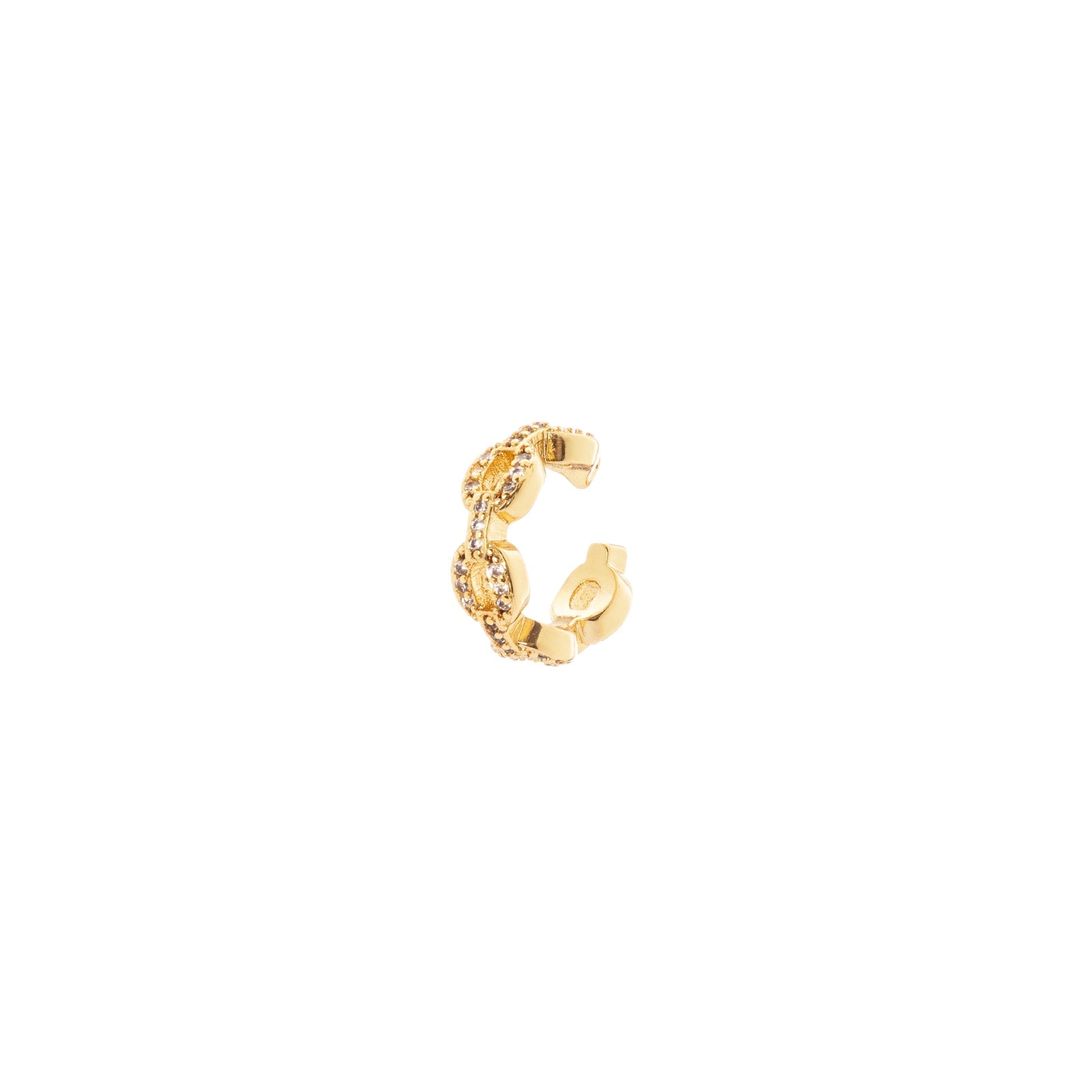 Small hoop earrings with rings Rania - Gold - Sodini Bijoux