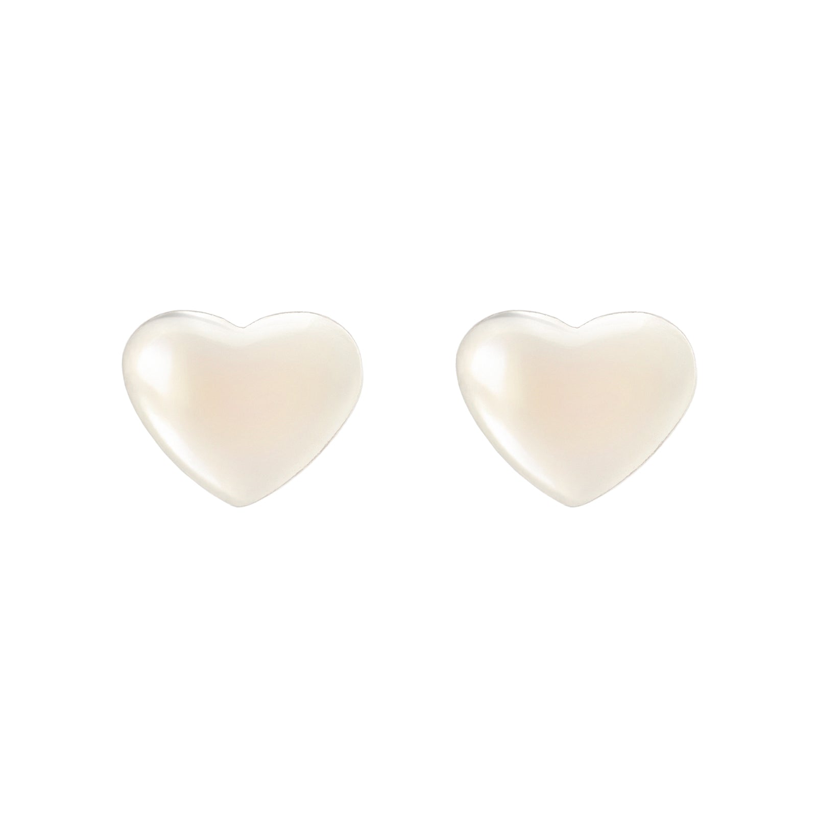 Heart's pearl earrings Rania - White - Sodini Bijoux