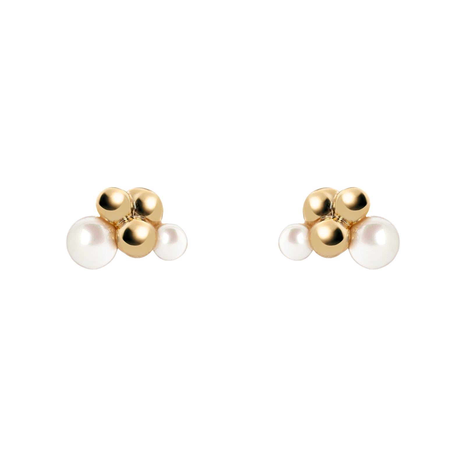 Cluster earrings Rania - Gold - Sodini Bijoux