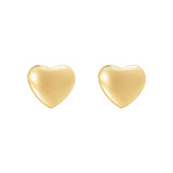 Heart shaped earrings Rania - Gold - Sodini Bijoux