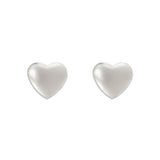 Little heart small earrings Rania - Silver - Sodini Bijoux