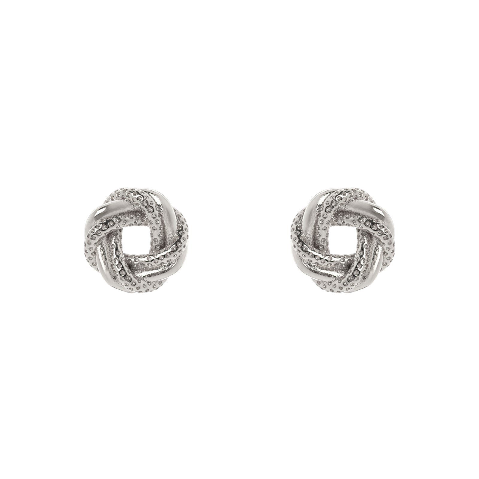 Mini wrapped bands earrings Rania - Silver - Sodini Bijoux