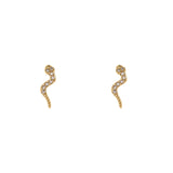 Mini snake earrings Rania - Gold - Sodini Bijoux