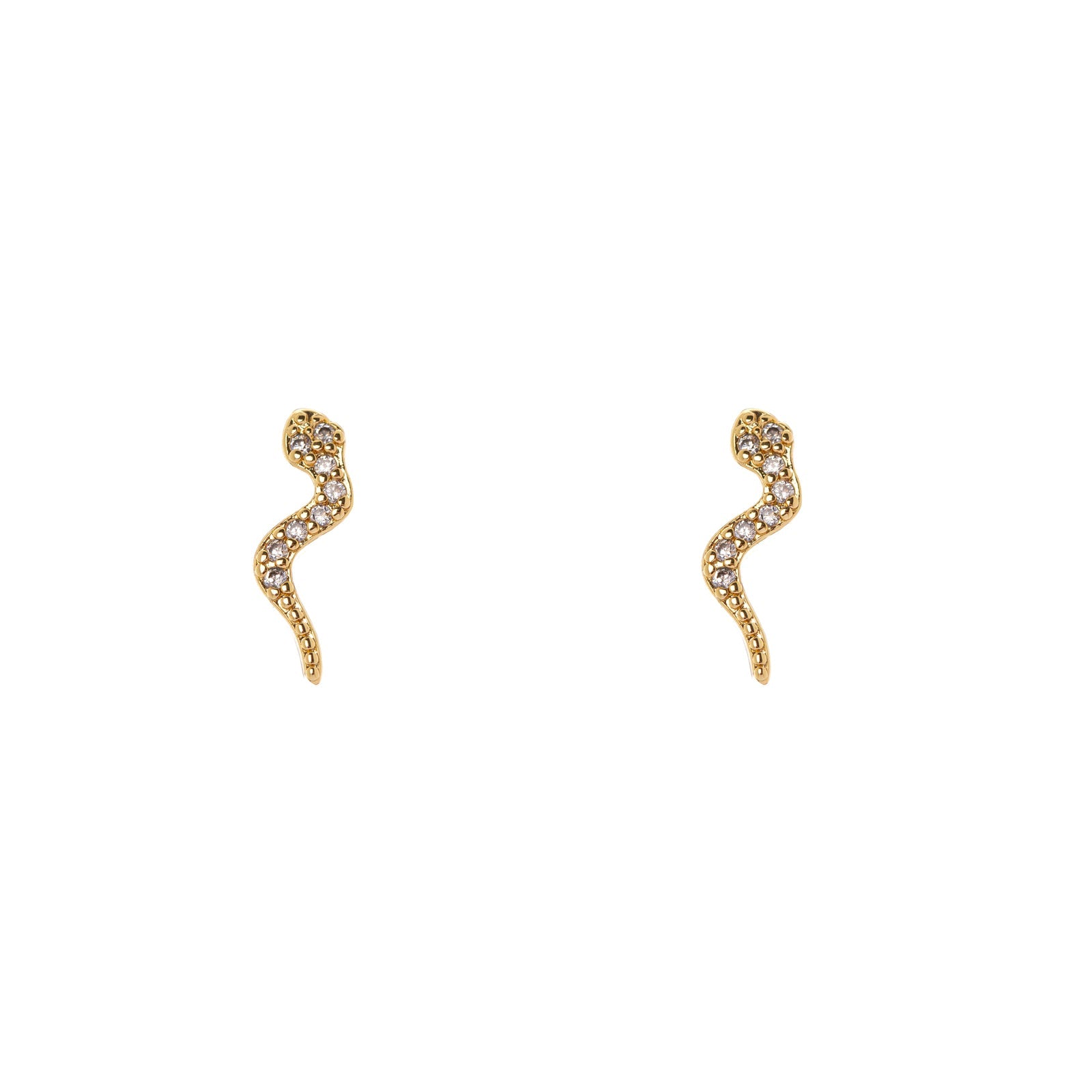 Mini snake earrings Rania - Gold - Sodini Bijoux