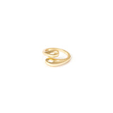 Ring with tapered wrapping band Rania - Gold - Sodini Bijoux