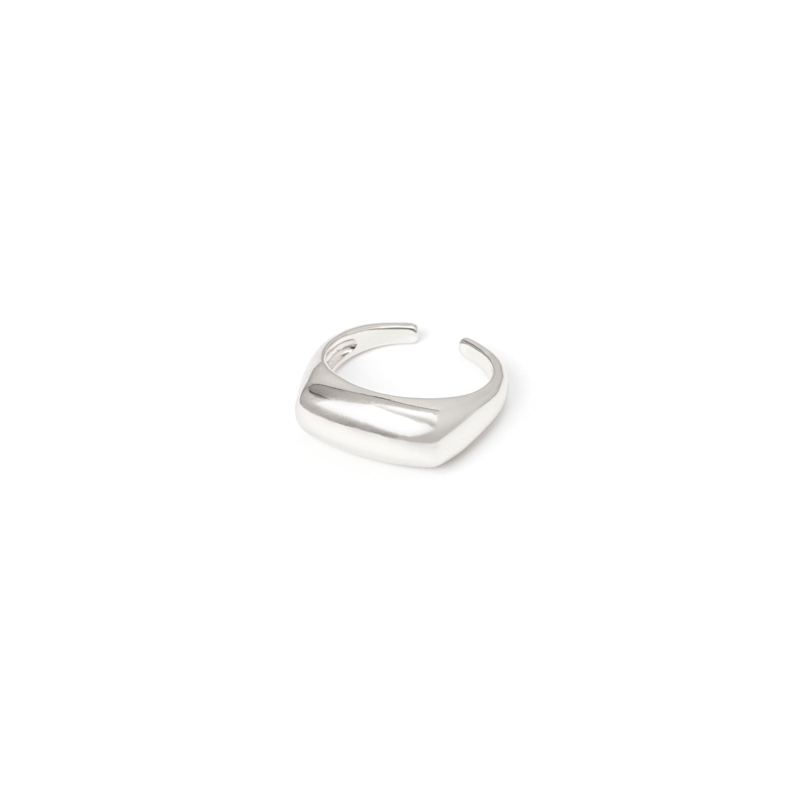 Ring with straight top Rania - Silver - Sodini Bijoux