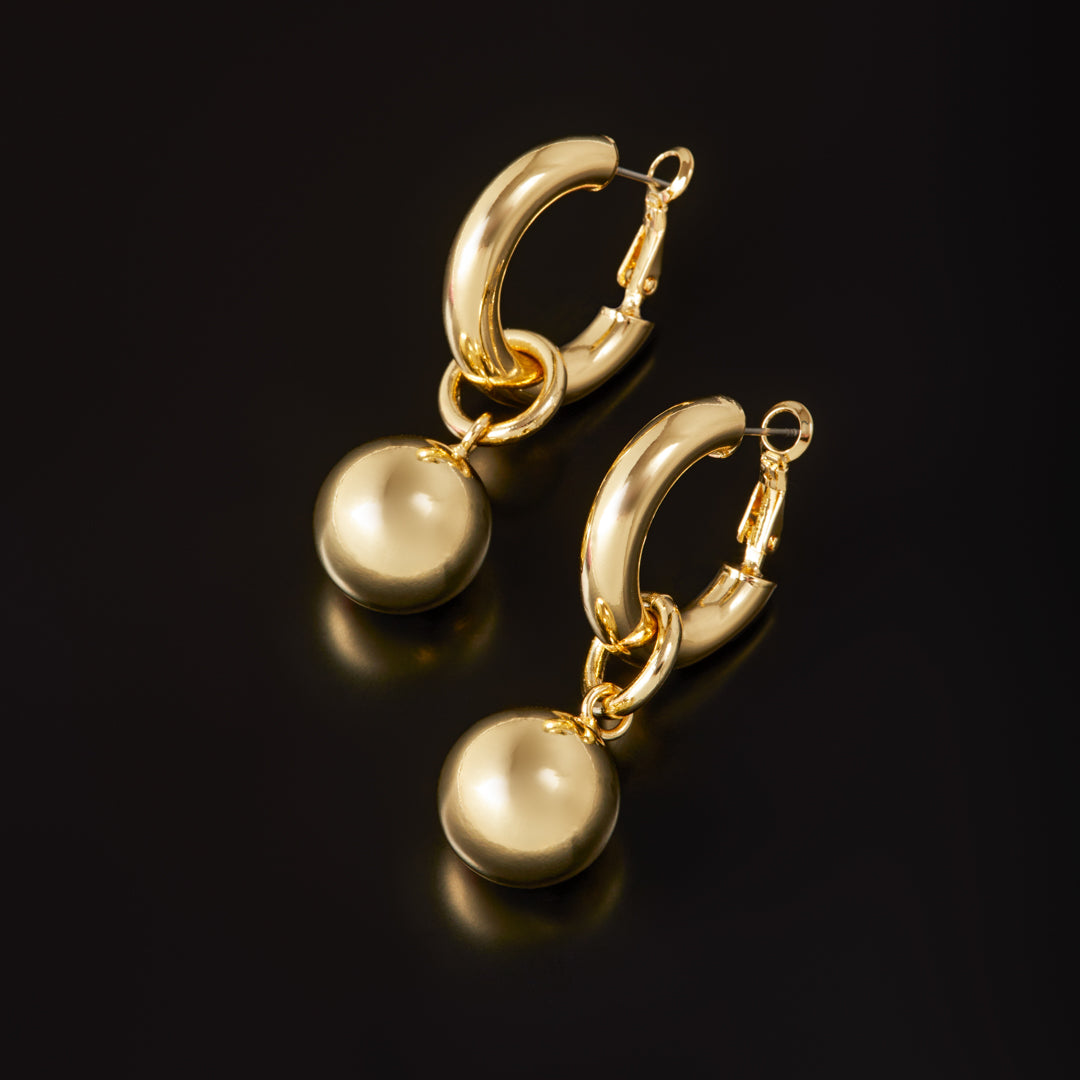 orecchini con perle d'oro
